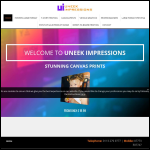 Screen shot of the Uneek Impressions website.