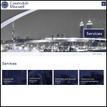 Screen shot of the Cavendish Financial Consulting Ltd website.
