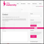 Screen shot of the City Maternity Ltd website.