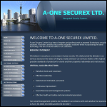 Screen shot of the A-one Securex Ltd website.