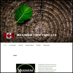 Screen shot of the Expert Tree Care Ltd website.