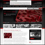 Screen shot of the Redstart Design website.