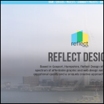 Screen shot of the Reflect Design website.