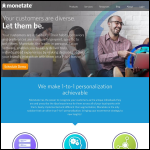 Screen shot of the Monetate Ltd website.