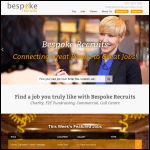 Screen shot of the Bespoke Third Sector Recruitment Ltd website.