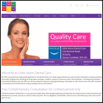 Screen shot of the Little Aston Dentalcare Ltd website.