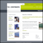 Screen shot of the SE. Containers website.