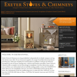 Screen shot of the Exeter Stoves & Chimneys Ltd website.