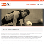 Screen shot of the Pro-fit 21 Ltd website.