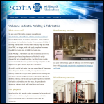 Screen shot of the Scotia Welding & Fabrication Ltd website.