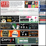 Screen shot of the Sfb Games Ltd website.