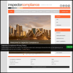 Screen shot of the Compliance Passport Ltd website.