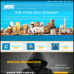 Screen shot of the Vox Security Ltd website.