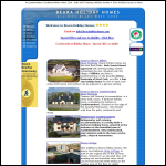 Screen shot of the Holiday Homes 4 Hire Ltd website.