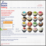 Screen shot of the Puffin Beach Bakery Ltd website.
