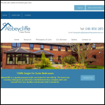 Screen shot of the Abbeycliffe Ltd website.