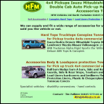 Screen shot of the HFM Vehicles Ltd website.