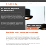 Screen shot of the Ignition website.
