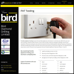 Screen shot of the Bird Diamond Drilling Ltd website.