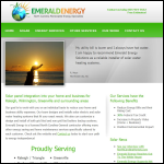 Screen shot of the Emerald Electrical Solutions Ltd website.
