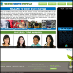 Screen shot of the Green Earth Supplies Ltd website.