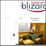 Screen shot of the Blizard Physiotherapy Ltd website.
