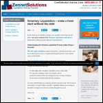 Screen shot of the Zennet Solutions Ltd website.