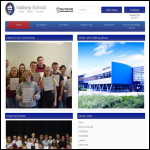 Screen shot of the Nailsea School website.