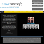Screen shot of the Star Fitness Ltd website.