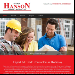 Screen shot of the Hanson George Ltd website.