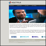 Screen shot of the Agility Plus Ltd website.