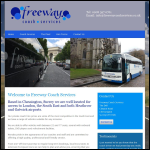 Screen shot of the Freeway Coach Services Ltd website.