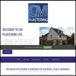 Screen shot of the Cm Plastering Ltd website.
