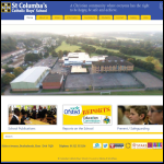 Screen shot of the St Columba's Catholic Boys' School website.