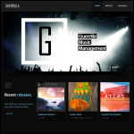 Screen shot of the Guerrilla Music Management Ltd website.