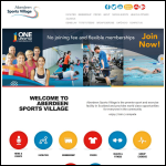 Screen shot of the Village Sports Ltd website.