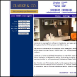 Screen shot of the Clarke Property Services Ltd website.