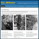 Screen shot of the D.L.Williams Building Supplies website.