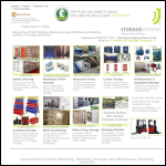 Screen shot of the JJ Storage Systems website.