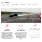 Screen shot of the Coriel Ltd website.
