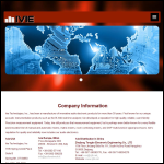 Screen shot of the Ivie Ltd website.