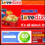Screen shot of the Lovedixy.com Ltd website.