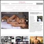 Screen shot of the Celo Tan & Lash Ltd website.