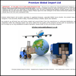 Screen shot of the Premium Global Import Ltd website.
