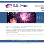 Screen shot of the Jmr Events Ltd website.