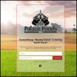 Screen shot of the Palace Foods (UK) Ltd website.