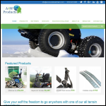 Screen shot of the A4w Products Ltd website.