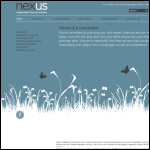 Screen shot of the Nexus Fs Ltd website.