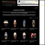 Screen shot of the Anita Harris Art Pottery Ltd website.