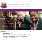 Screen shot of the The Frances Bardsley Academy for Girls website.